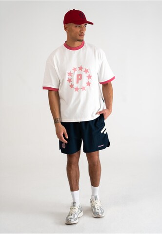 Maglietta 'Stars Contrast' di Prohibited in bianco