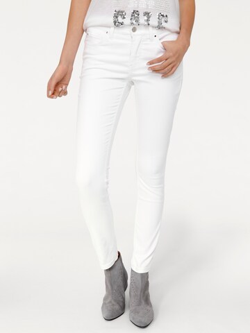 Skinny Jeans 'Dream' di MAC in bianco: frontale