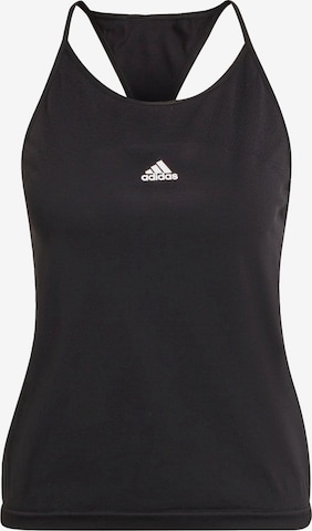 ADIDAS SPORTSWEAR Sporttop 'AEROKNIT' in Zwart: voorkant