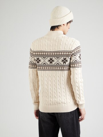 SELECTED HOMME Pullover 'SLHFLAKE' in Beige