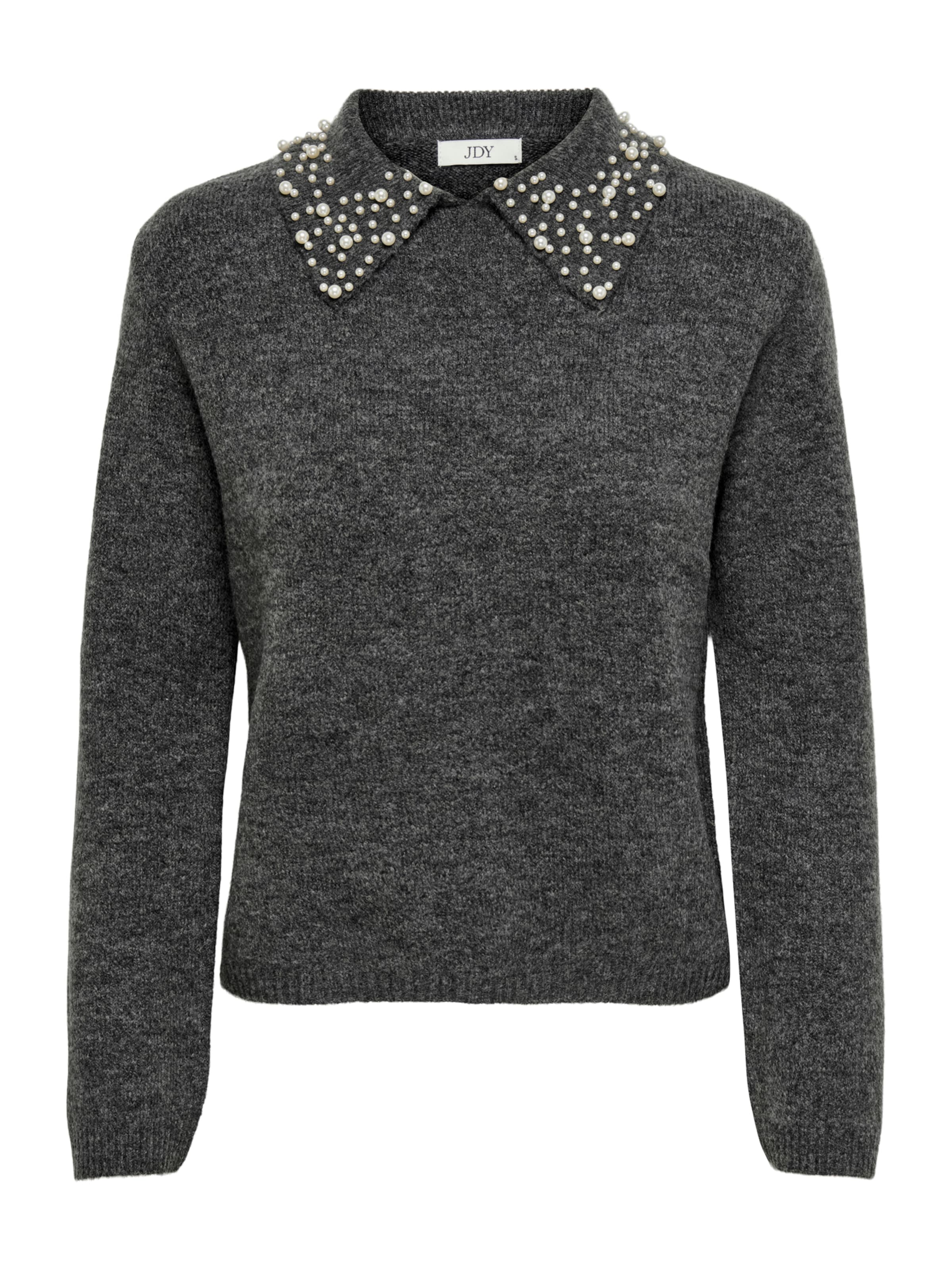 JDY Sweater 'JDYAUBRAY' in Grey: front