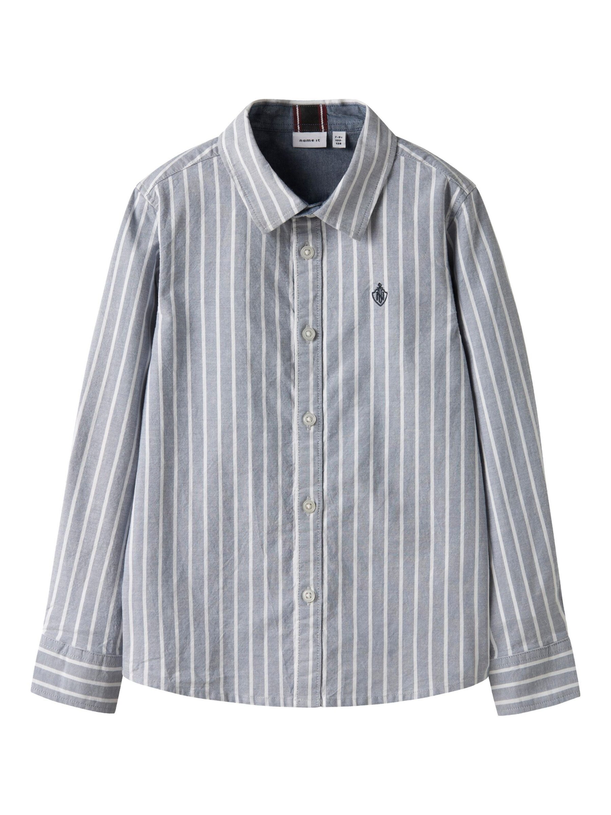 NAME IT Regular fit Overhemd in Blauw: voorkant