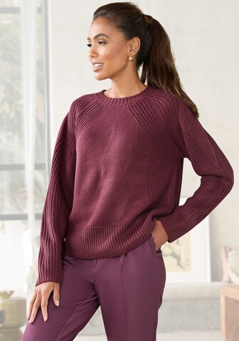 LASCANA Pullover in Rot