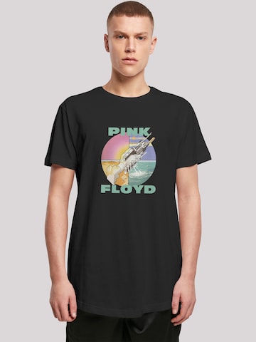 F4NT4STIC Shirt 'Pink Floyd Wish You Were Here' in Zwart: voorkant