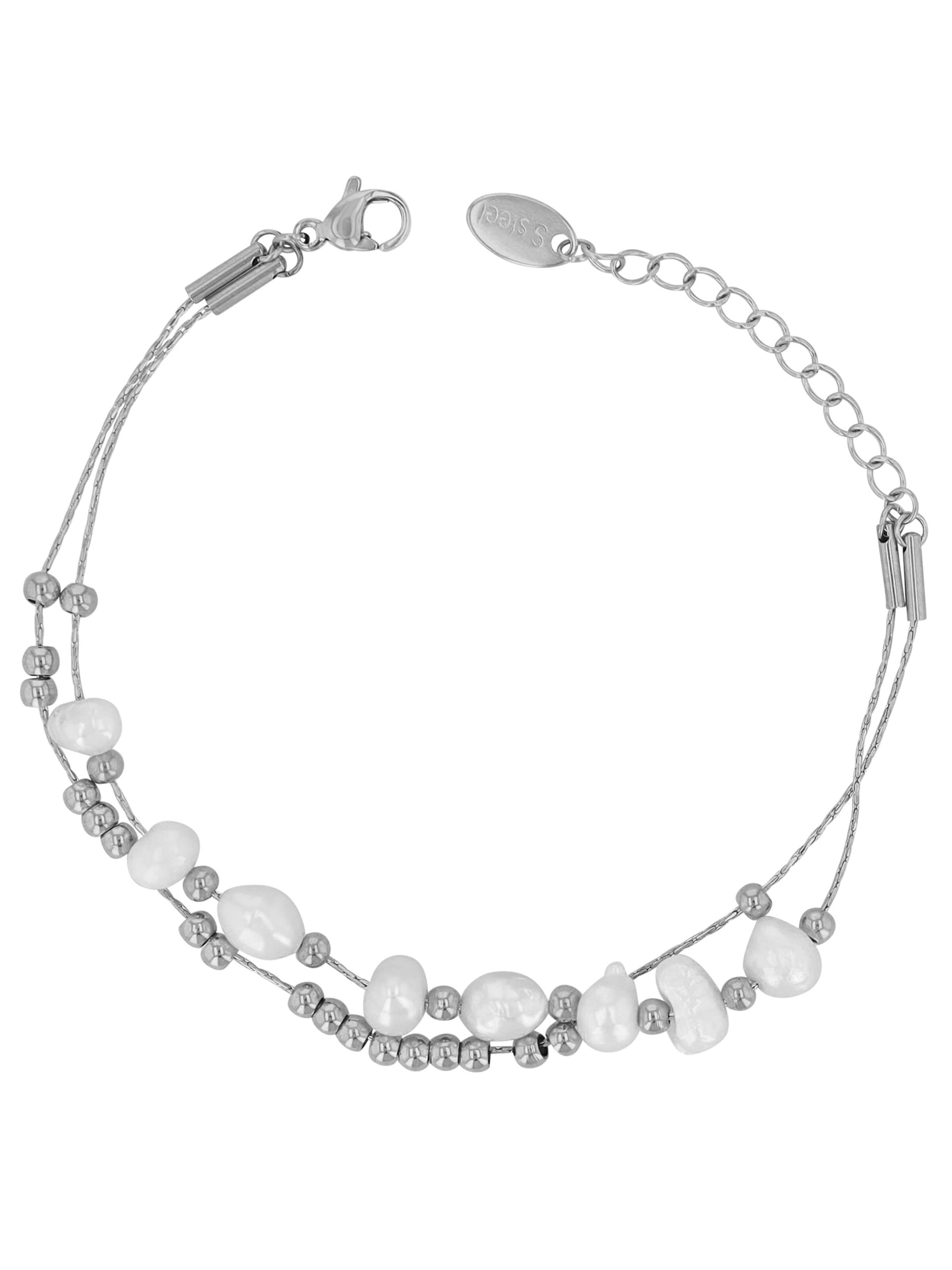 Akzent Foot Jewelry 'wasserfest' in Silver: front