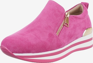 Ital-Design Slip-Ons in Pink: front