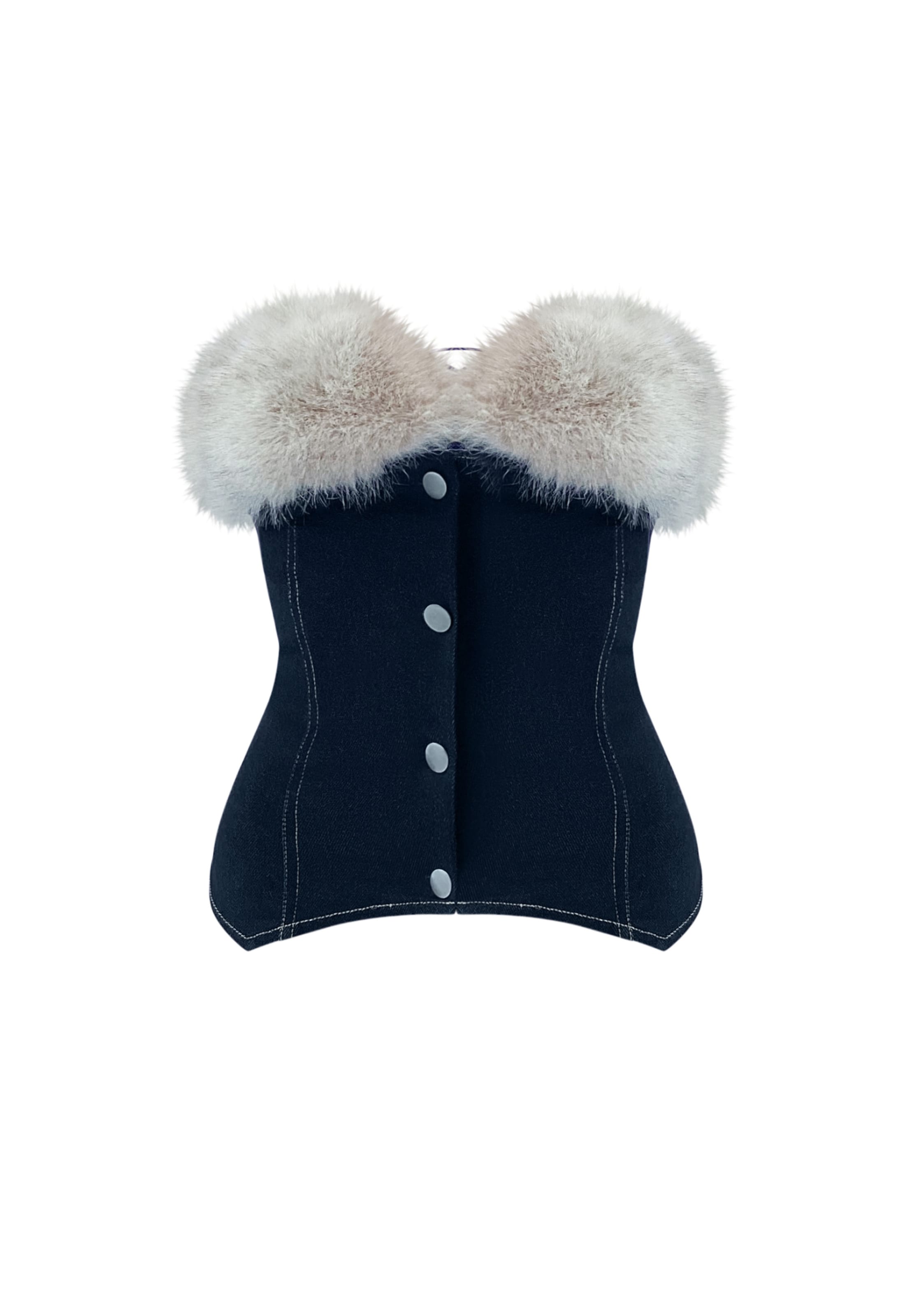 OW Collection Top 'DESI' in Beige: Vorderseite