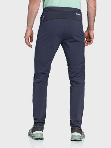 Coupe slim Pantalon outdoor 'Hestad' Schöffel en bleu