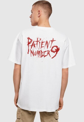 Merchcode T-shirt 'Ozzy Osbourne - Patient 9' i vit: framsida