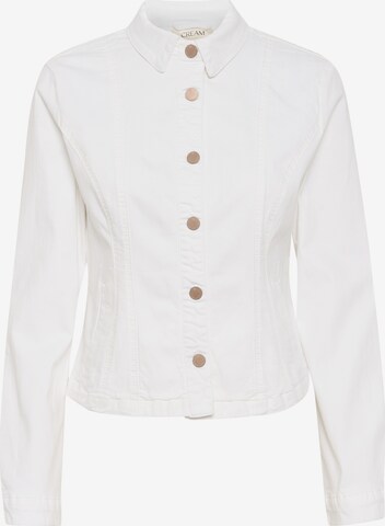 Cream Between-Season Jacket 'Ann ' in White: front