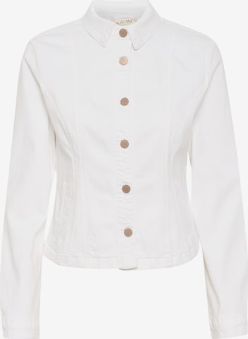 Cream Between-Season Jacket 'Ann ' in White: front