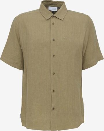 mazine Button Up Shirt ' Leland Linen Shirt ' in Beige: front