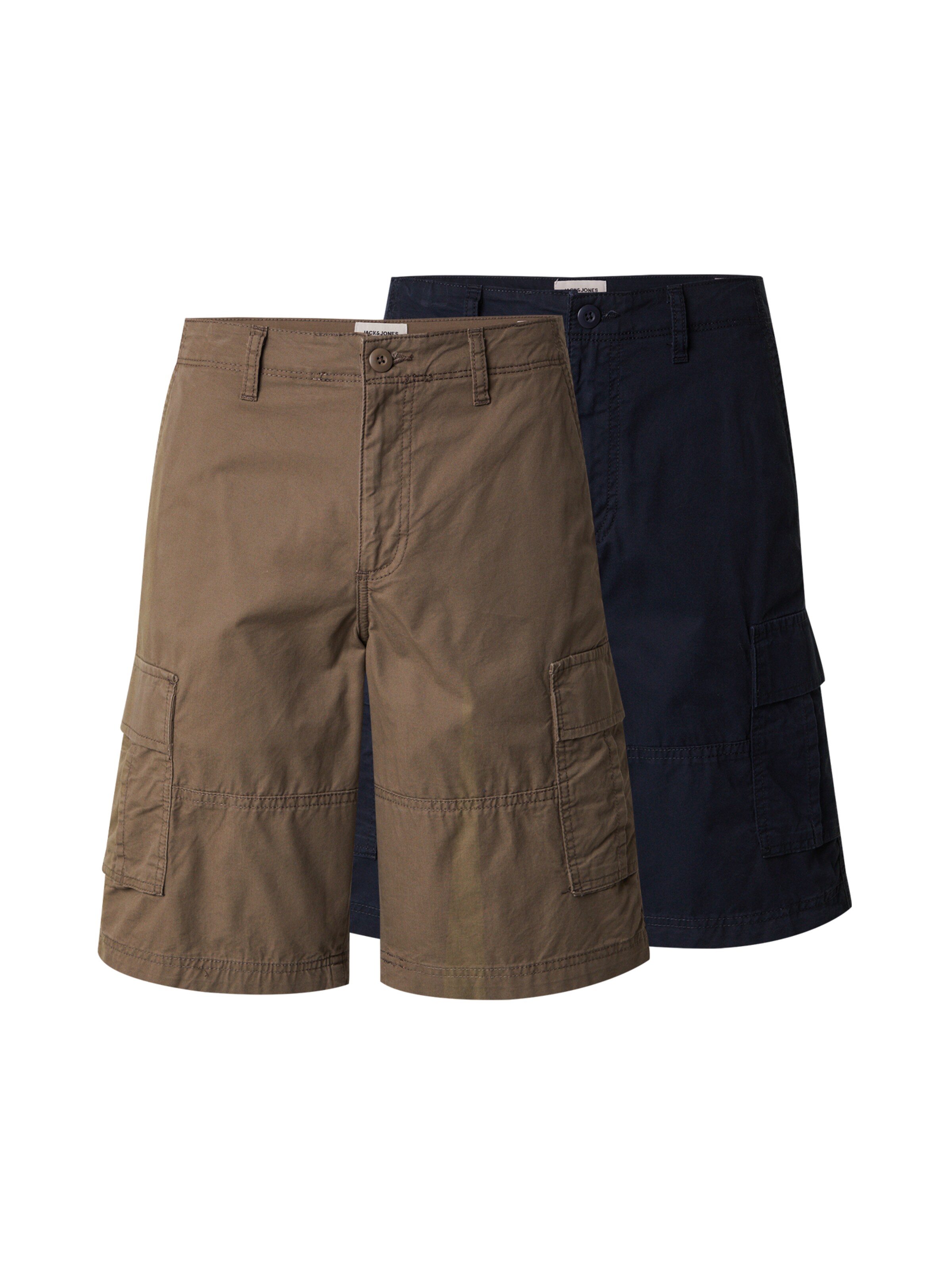 JACK & JONES Брюки-карго 'JPSTCOLE MATEO' в Коричневый: спереди