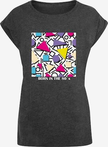 Mister Tee Shirt 'Geometric Retro' in Grey: front