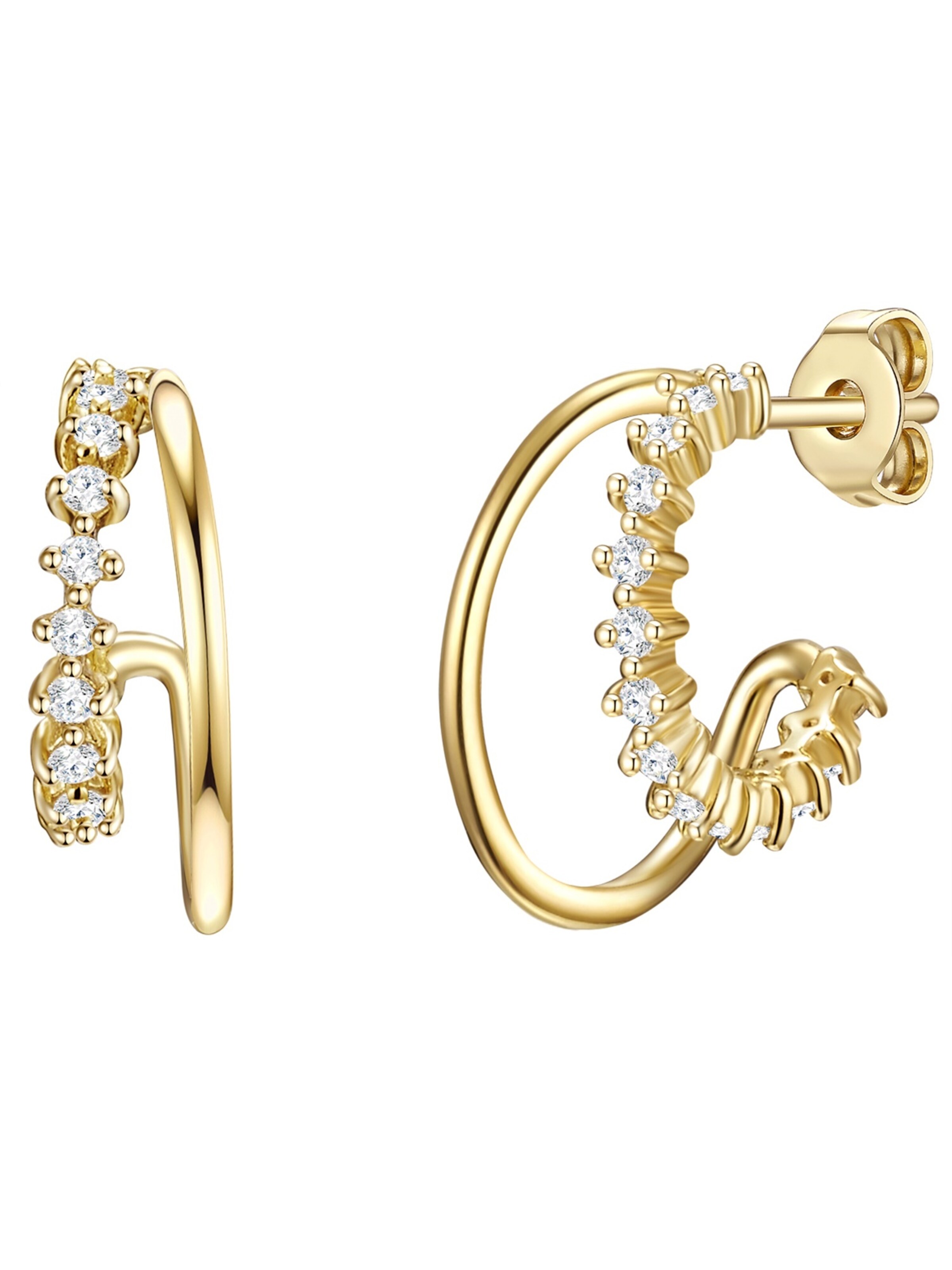 Lulu & Jane Oorbellen in Goud