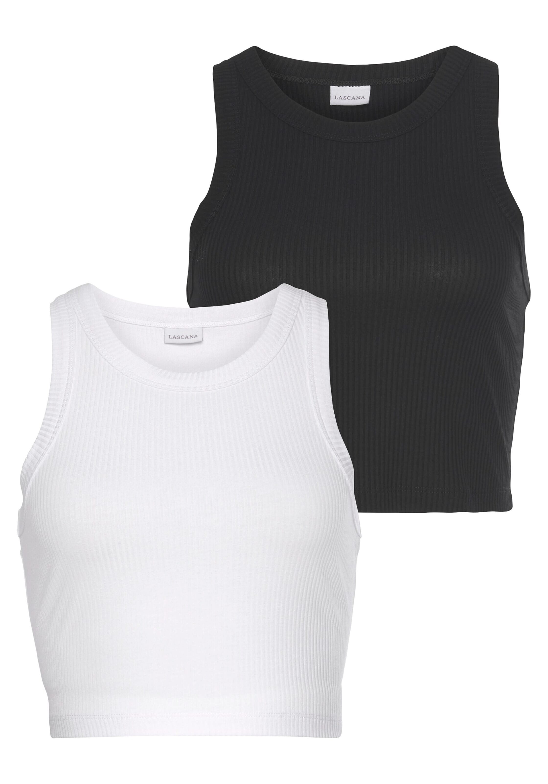 LASCANA Top in Zwart: voorkant