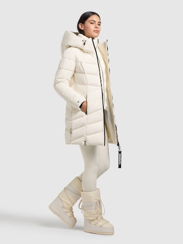 khujo Wintermantel 'Dier' in Wit