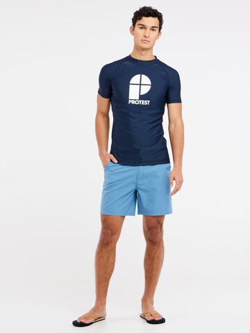PROTEST Performance shirt 'PRTCATERS' in Blue