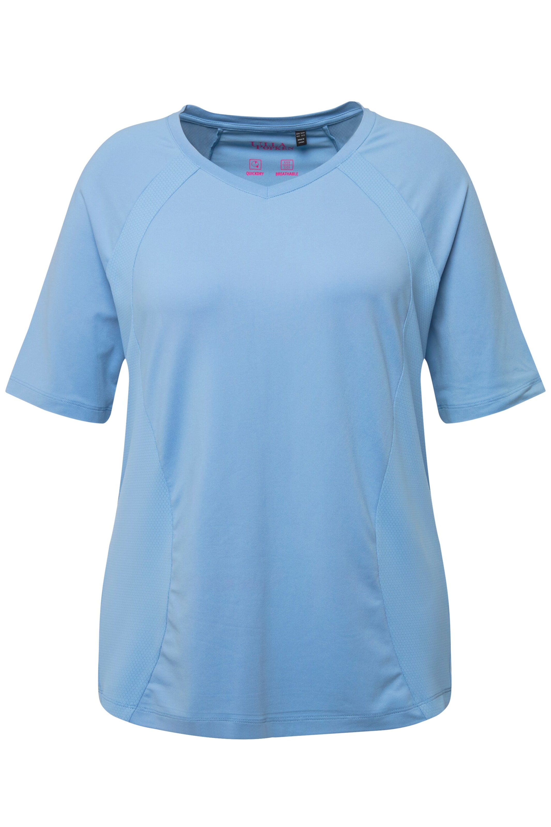 Ulla Popken Performance shirt in Blue: front