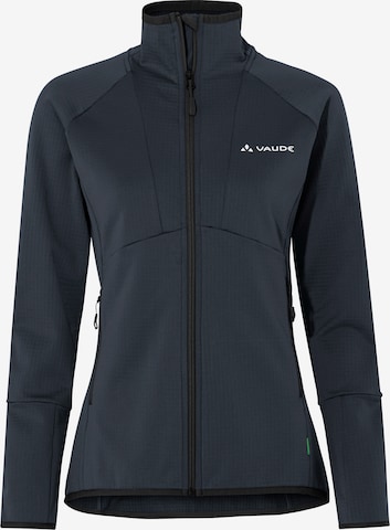 VAUDE Funktionsfleecejacke 'Monviso' in Schwarz: Vorderseite