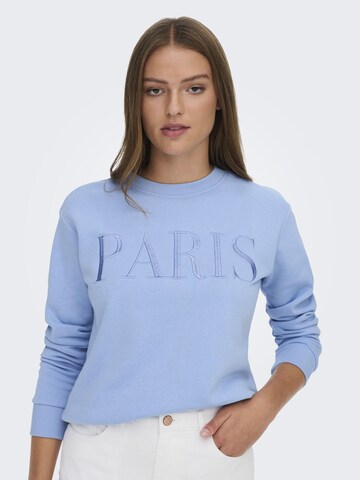 Sweat-shirt JDY en bleu : devant