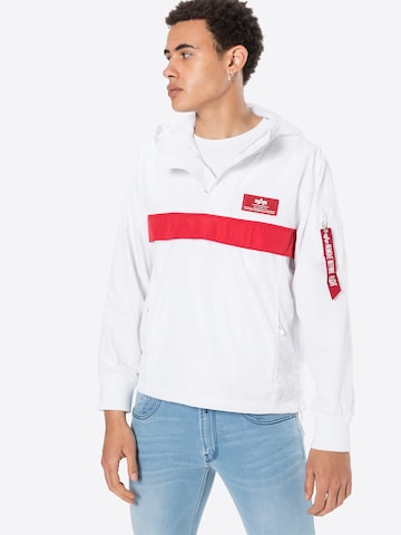 ALPHA INDUSTRIES Funktionsjacke 'Defense' in Weiß: predná strana