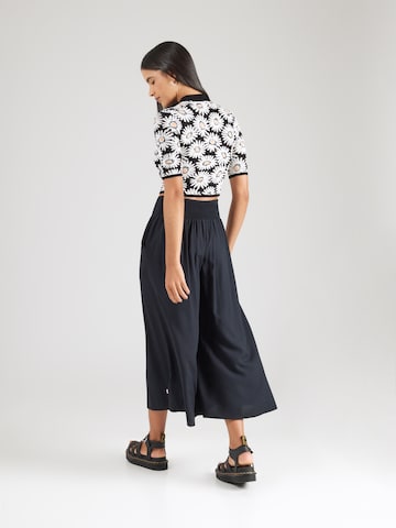 Blutsgeschwister Wide leg Trousers 'In Full Bloom' in Black