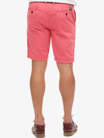 Regular Pantalon chino Superdry en orange