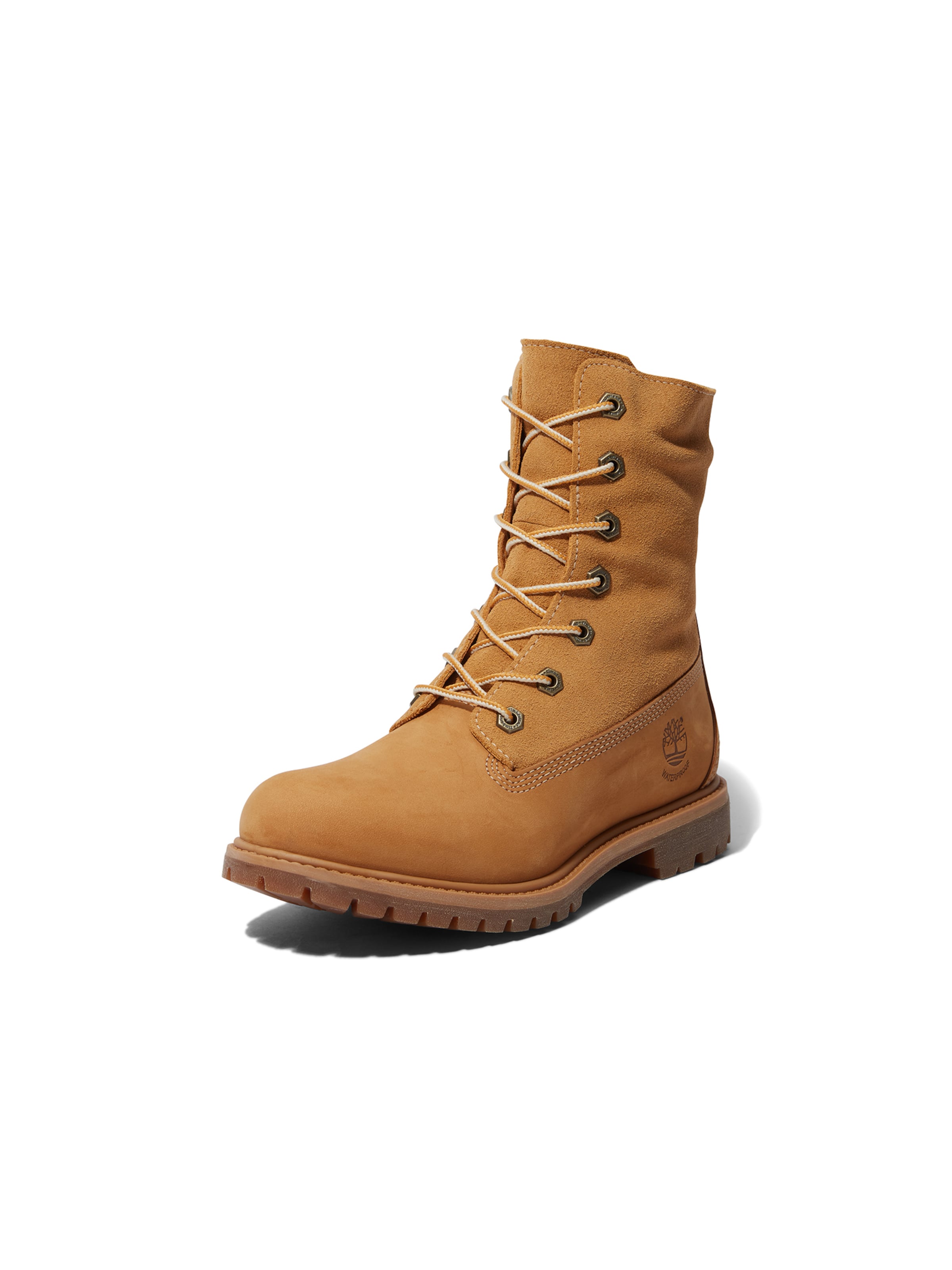 TIMBERLAND - Botines con cordones en marrón: frente