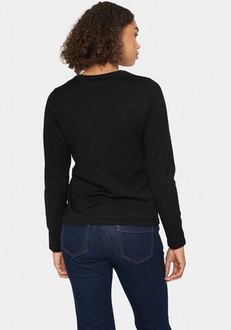 SAINT TROPEZ Strickjacke in Schwarz