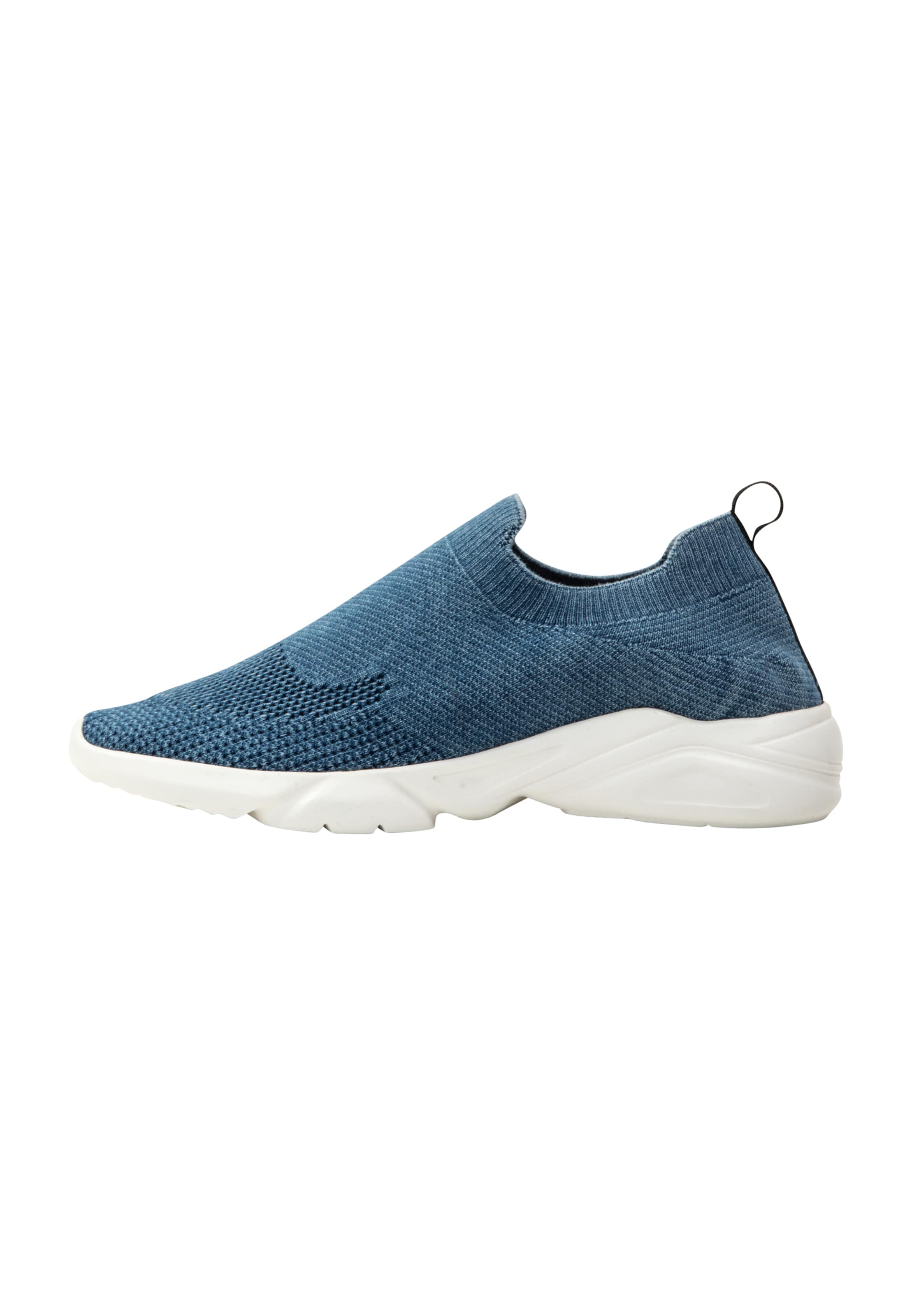 Scarpa slip-on di DreiMaster Maritim in blu: frontale