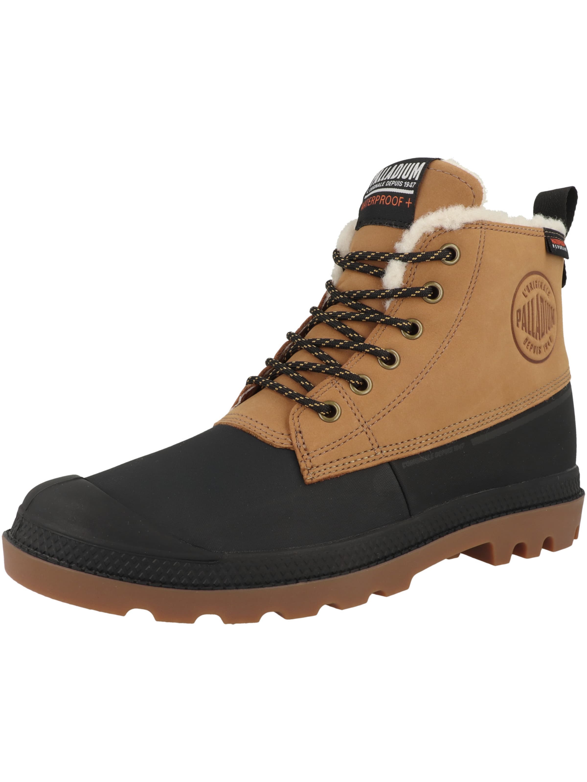 Palladium Boots 'Pampa Duck' in Braun: Vorderseite