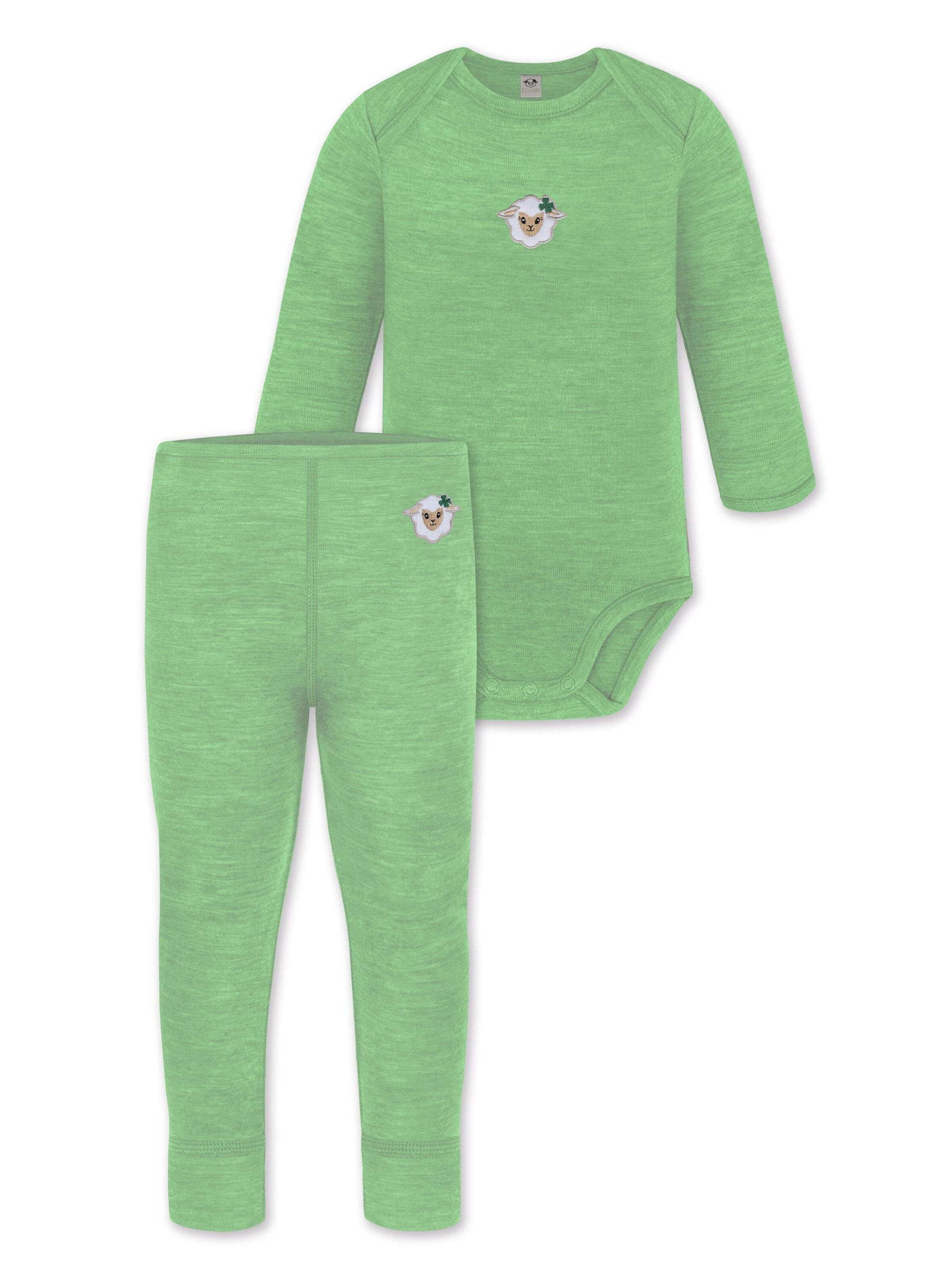 Barboteuse / body normani en vert : devant