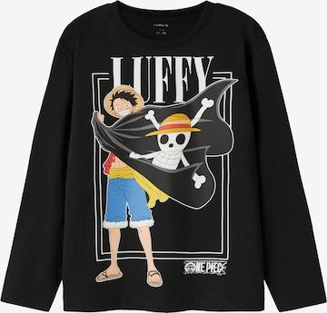 NAME IT - Camiseta 'NKMark One Piece' en negro: frente