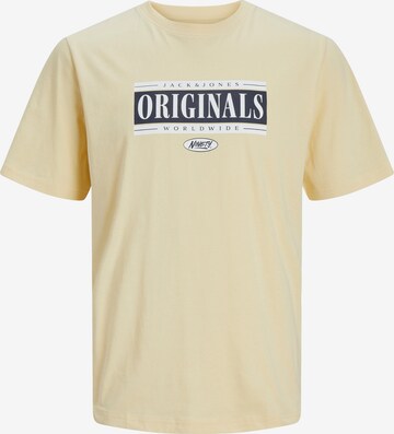 JACK & JONES T-shirt 'COBIN' i gul: framsida