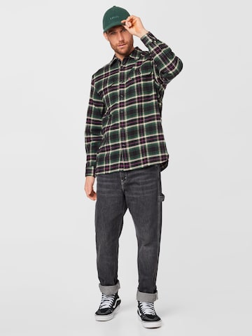 LEVI'S ® Comfort Fit Shirt 'Jackson Worker' in Grün