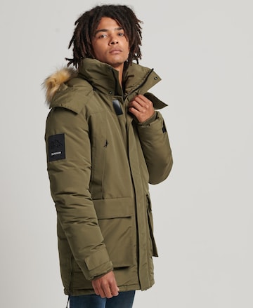 Parka d’hiver 'Everest' Superdry en vert : devant