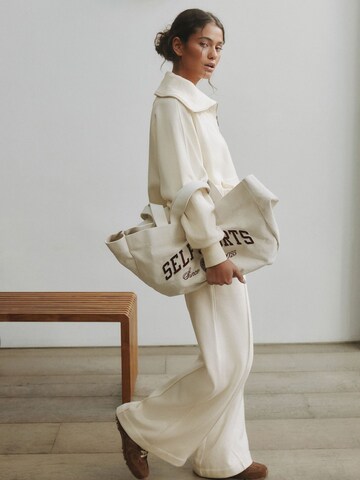 Sweat-shirt self. en beige