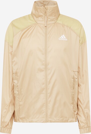 bézs / homok / fehér ADIDAS PERFORMANCE Sportdzseki 'Traveer', Termék nézet
