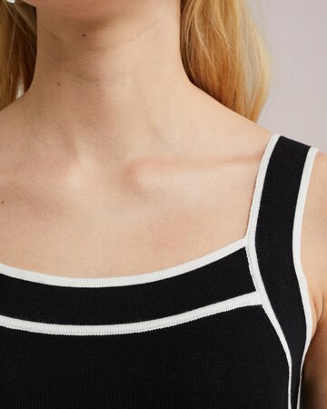 WE Fashion Gebreide top in Zwart