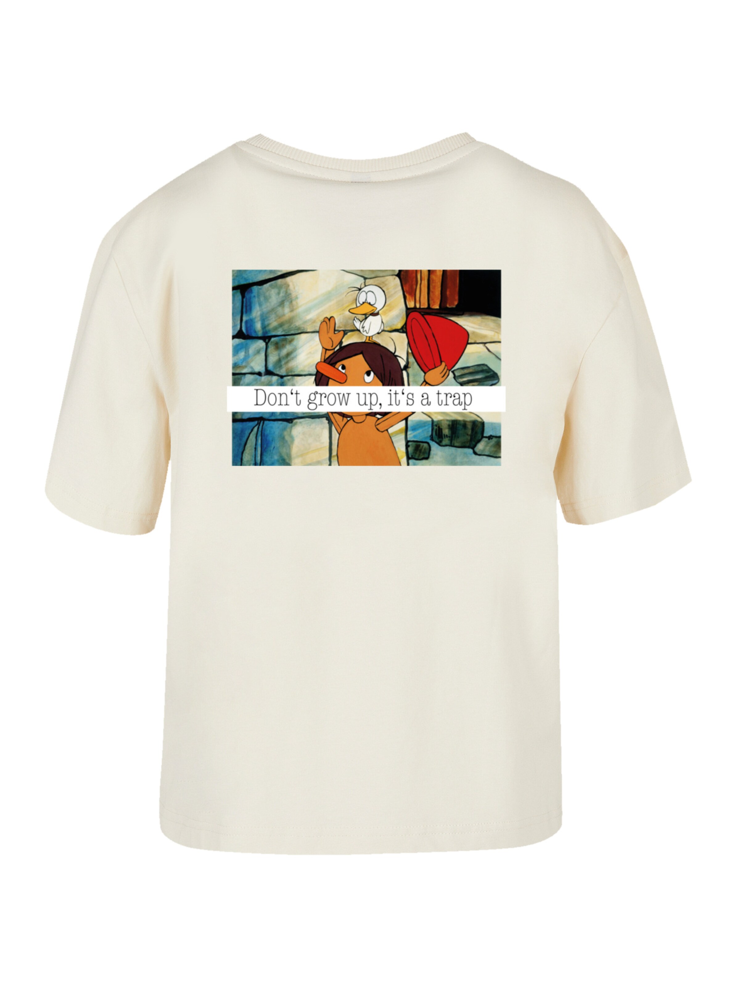 F4NT4STIC Shirt 'Heroes of Childhood Pinocchio' in Beige