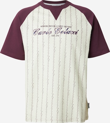 T-Shirt 'Fara' Carlo Colucci en beige : devant
