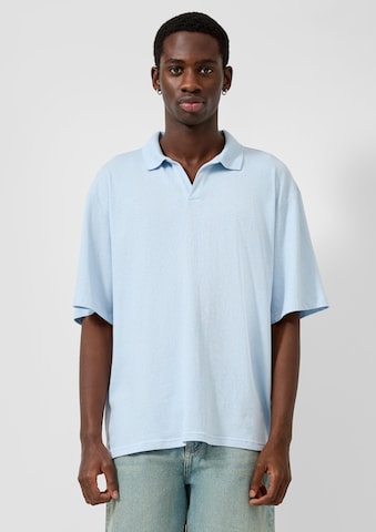 T-Shirt QS en bleu : devant