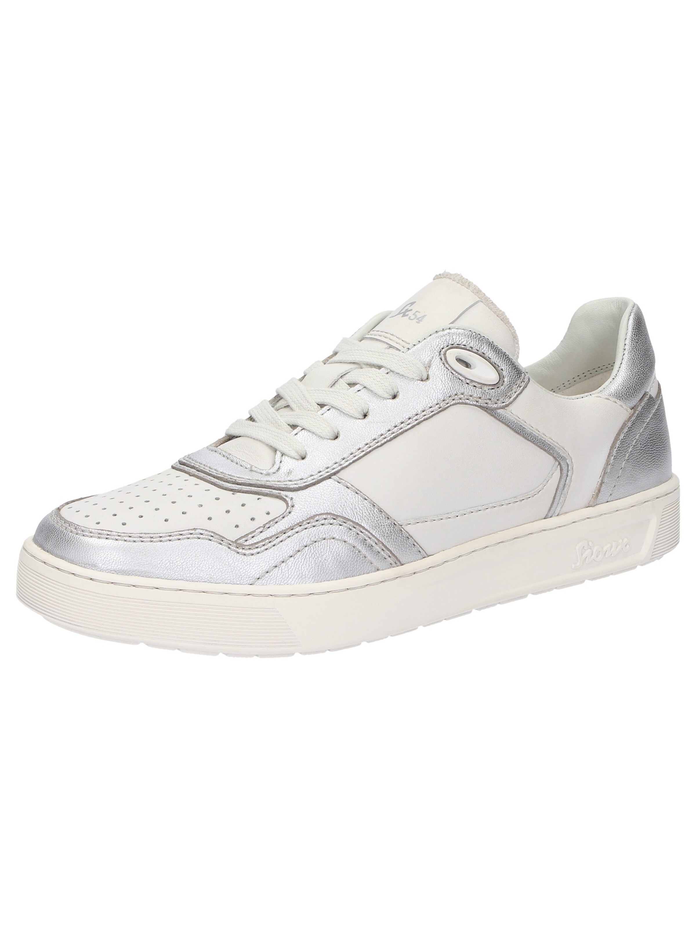 SIOUX Sneakers laag 'Maites 001' in Zilver: voorkant