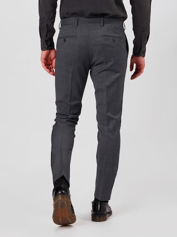 JACK & JONES Slim fit Trousers with creases 'Solaris' in Grey