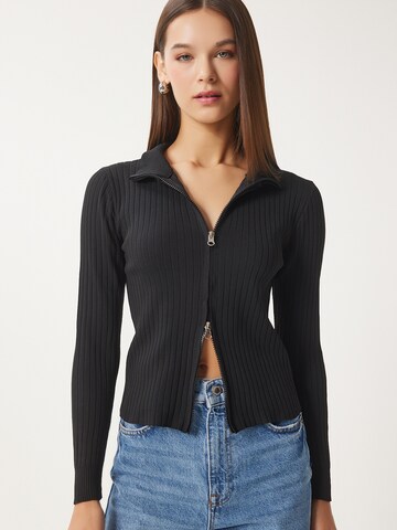 Happiness İstanbul Плетена жилетка в черно