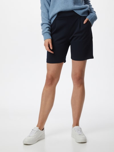 ICHI Shorts in dunkelblau, Modelansicht
