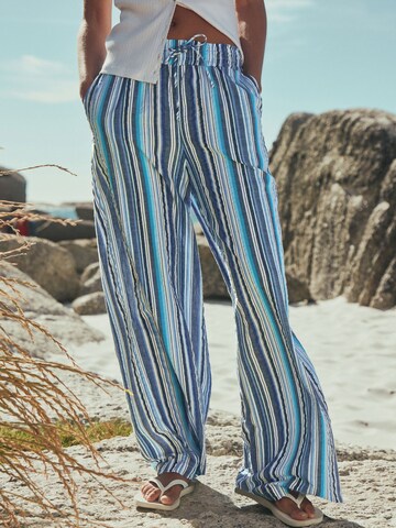 Wide Leg Pantalon Next en bleu : devant