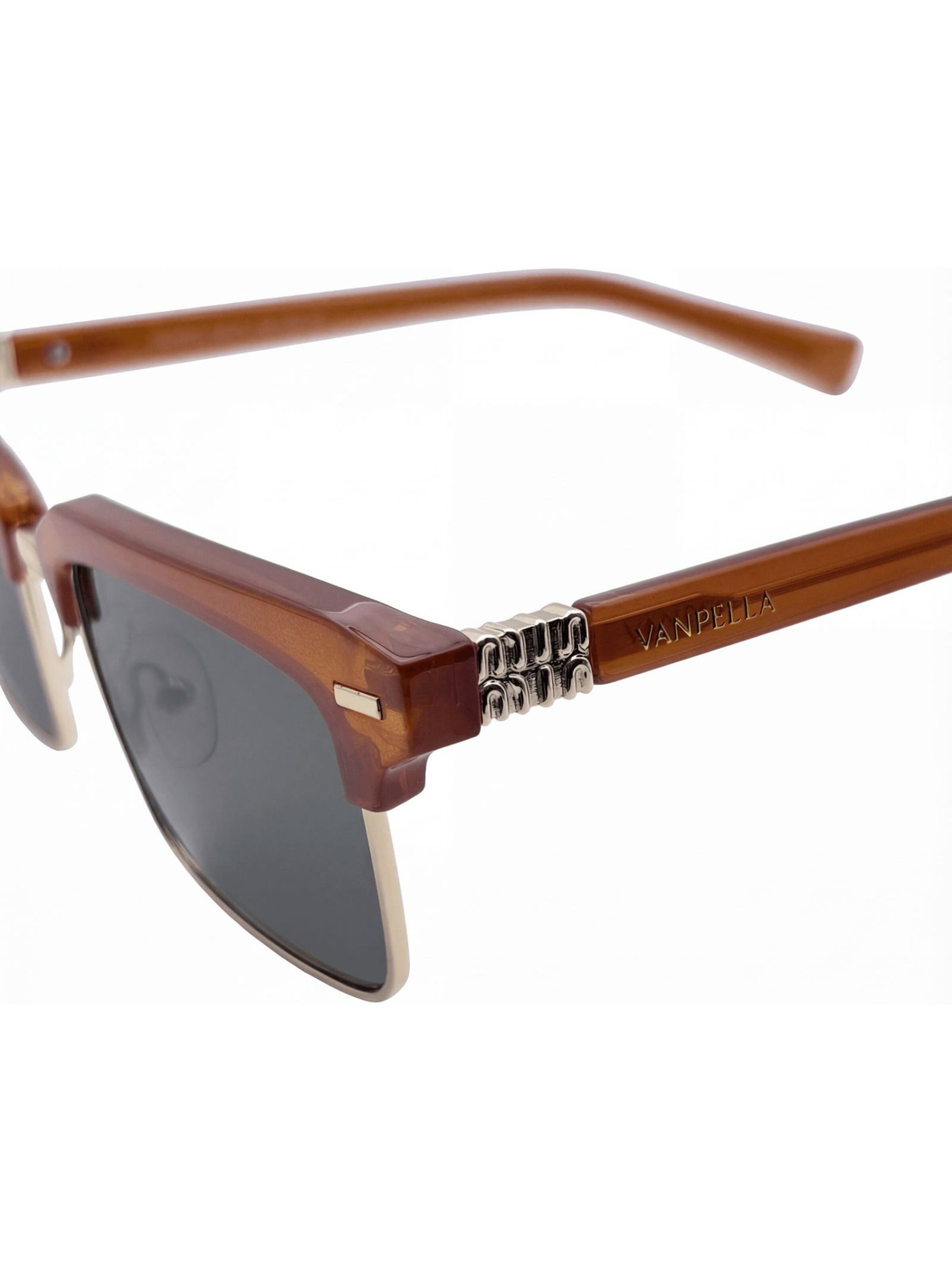 VANPELLA Zonnebril 'The Architect Cognac' in Bruin