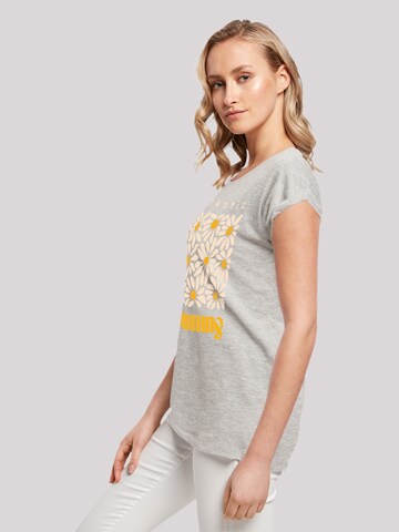 T-shirt 'Summer Sunflower' F4NT4STIC en gris